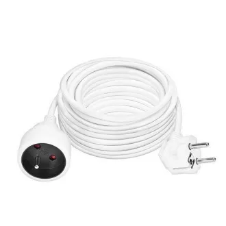 Solight 1z Verlängerungskabel - Stecker, 15m, 3 x 1, 5mm2, weiß Solight 1z Verlängerungskabel - Stecker, 15m, 3 x 1, 5mm2, weiß