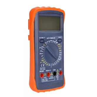 Leichtes Multimeter, max. AC 600V/10A, max. DC 600V/10A, Diodentest, Buzzer, hFE, Kapazität, Widerstand