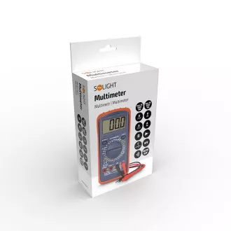 Leichtes Multimeter, max. AC 600V/10A, max. DC 600V/10A, Diodentest, Buzzer, hFE, Kapazität, Widerstand