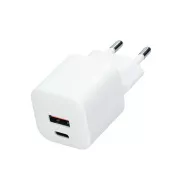 Solight USB-C   USB-A Schnellladegerät GaN 20W PD