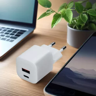 Solight USB-C   USB-A Schnellladegerät GaN 20W PD