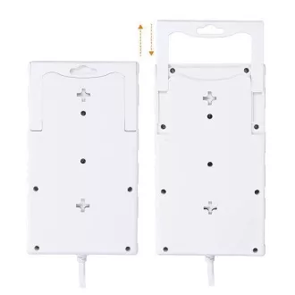 Solight Überspannungsschutz, 8z, USB A C, 2m, weiß