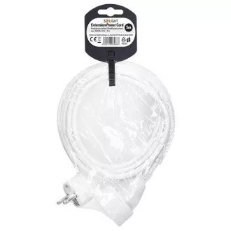Solight Verlängerungskabel 5m, 1 Steckdose, 16A/3680W, PVC, weiß Solight Verlängerungskabel 5m, 1 Steckdose, 16A/3680W, PVC, weiß