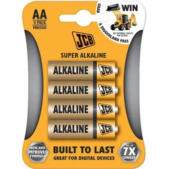 JCB SUPER Alkalibatterie LR06, Blister 4 Stück JCB SUPER Alkalibatterie LR06, Blister 4 Stück