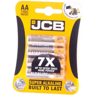 JCB SUPER Alkalibatterie LR06, Blister 4 Stück JCB SUPER Alkalibatterie LR06, Blister 4 Stück