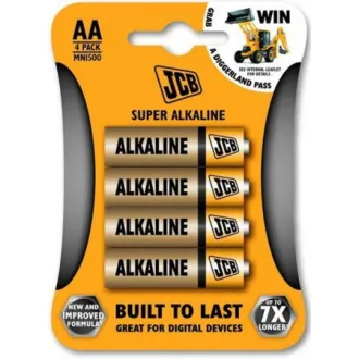 JCB SUPER Alkalibatterie LR06, Blister 4 Stück JCB SUPER Alkalibatterie LR06, Blister 4 Stück