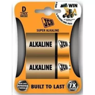 JCB SUPER Alkaline Batterie LR20, Blister 2 Stück JCB SUPER Alkaline Batterie LR20, Blister 2 Stück