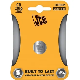 JCB Knopfzellen-Lithium-Batterie CR2016, Blister 1 Stück JCB Knopfzellen-Lithium-Batterie CR2016, Blister 1 Stück