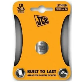 JCB Knopfzellen-Lithium-Batterie CR2016, Blister 1 Stück JCB Knopfzellen-Lithium-Batterie CR2016, Blister 1 Stück