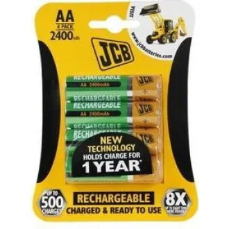 JCB RTU NiMH AA / R06, min.2400mAh, vorgeladen, Blister 4 Stück JCB RTU NiMH AA / R06, min.2400mAh, vorgeladen, Blister 4 Stück