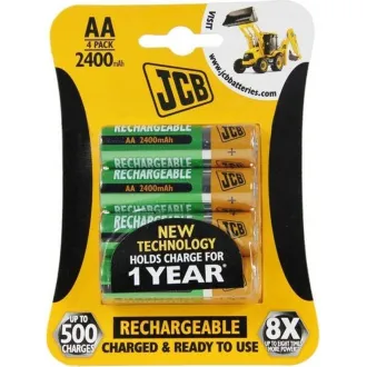 JCB RTU NiMH AA / R06, min.2400mAh, vorgeladen, Blister 4 Stück JCB RTU NiMH AA / R06, min.2400mAh, vorgeladen, Blister 4 Stück