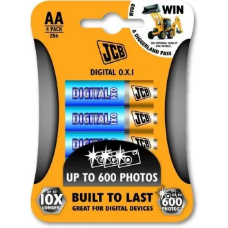 JCB OXI DIGITAL Alkalibatterie LR06, Blister 4 Stück JCB OXI DIGITAL Alkalibatterie LR06, Blister 4 Stück