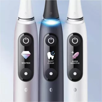 Oral-B iO Series 9 Duo Black Onyx & Rose Quartz elektrisches Zahnbürsten-Set, magnetisch, 7 Modi, AI
