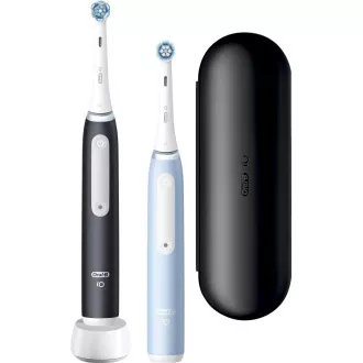 Oral-B iO Series 3 Duo Black & Blue elektrische Zahnbürste, 3 Betriebsarten, Timer, Drucksensor, Etui