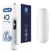 Elektrische Zahnbürste Oral-B iO Series 6 Grey Opal, magnetisch, 5 Betriebsarten, Drucksensor, AI, Etui