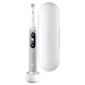 Elektrische Zahnbürste Oral-B iO Series 6 Grey Opal, magnetisch, 5 Betriebsarten, Drucksensor, AI, Etui Elektrische Zahnbürste Oral-B iO Series 6 Grey Opal, magnetisch, 5 Betriebsarten, Drucksensor, AI, Etui