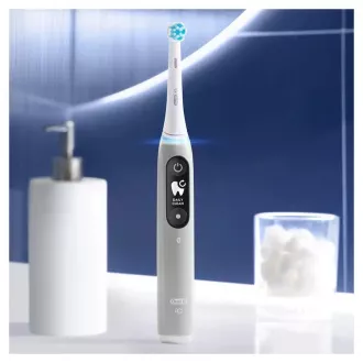Elektrische Zahnbürste Oral-B iO Series 6 Grey Opal, magnetisch, 5 Betriebsarten, Drucksensor, AI, Etui Elektrische Zahnbürste Oral-B iO Series 6 Grey Opal, magnetisch, 5 Betriebsarten, Drucksensor, AI, Etui