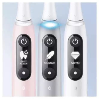 Elektrische Zahnbürste Oral-B iO Series 6 Grey Opal, magnetisch, 5 Betriebsarten, Drucksensor, AI, Etui Elektrische Zahnbürste Oral-B iO Series 6 Grey Opal, magnetisch, 5 Betriebsarten, Drucksensor, AI, Etui