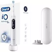 Oral-B iO Series 6 elektrische Zahnbürste, 5 Betriebsarten, Timer, Drucksensor, mobile App, weiß
