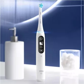 Oral-B iO Series 6 elektrische Zahnbürste, 5 Betriebsarten, Timer, Drucksensor, mobile App, weiß