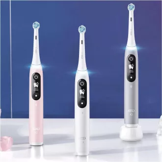 Oral-B iO Series 6 elektrische Zahnbürste, 5 Betriebsarten, Timer, Drucksensor, mobile App, weiß
