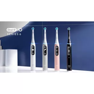 Oral-B iO Series 6 elektrische Zahnbürste, 5 Betriebsarten, Timer, Drucksensor, mobile App, weiß