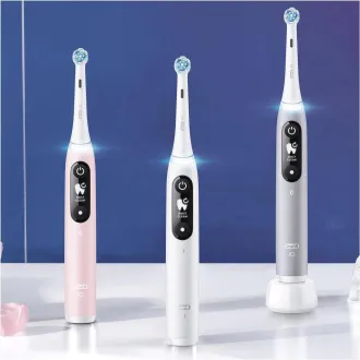 Oral-B iO Series 6 elektrische Zahnbürste, 5 Betriebsarten, Timer, Drucksensor, mobile App, weiß
