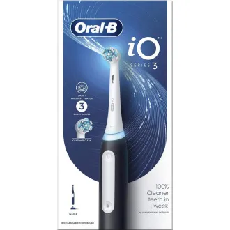 Elektrische Zahnbürste Oral-B iO Series 3 Matt Black, magnetisch, 3 Betriebsarten, Drucksensor