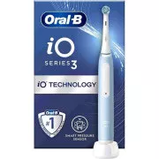 Elektrische Zahnbürste Oral-B iO3 Ice Blue, magnetisch, 3 Betriebsarten, Timer, Drucksensor, blau