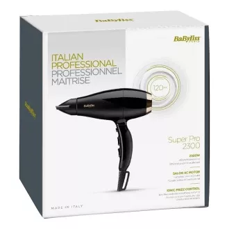 Babyliss 6714E Haartrockner, 2300 W, 3 Temperaturen, 2 Geschwindigkeiten, Kaltluft, schwarz