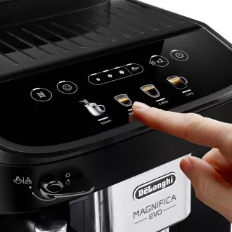 DeLonghi Magnifica Evo ECAM 290.21.B, Kaffeevollautomat, integriertes Mahlwerk, 1450 W, 15 bar, automatische Abschaltung, schwarz DeLonghi Magnifica Evo ECAM 290.21.B, Kaffeevollautomat, integriertes Mahlwerk, 1450 W, 15 bar, automatische Abschaltung, schwarz