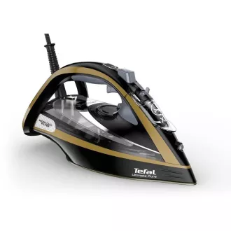 Tefal FV9865E0 Ultimate Pure Steam Iron, 3000 W, Abschaltautomatik, Sprinkler, Schnellaufheizung, schwarz / gold