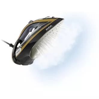 Tefal FV9865E0 Ultimate Pure Steam Iron, 3000 W, Abschaltautomatik, Sprinkler, Schnellaufheizung, schwarz / gold