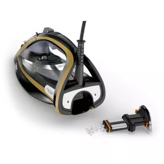 Tefal FV9865E0 Ultimate Pure Steam Iron, 3000 W, Abschaltautomatik, Sprinkler, Schnellaufheizung, schwarz / gold