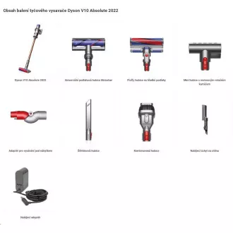 Dyson V10 Absolute (2022) Stabstaubsauger, 1600 W, kabellos, HEPA-Filter, Power Control Dyson V10 Absolute (2022) Stabstaubsauger, 1600 W, kabellos, HEPA-Filter, Power Control