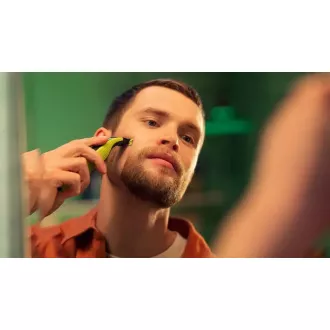 Philips OneBlade QP2821/20 Hybrid-Trimmer für Gesicht und Körper, Trimmen, Formen, Rasieren, verstellbarer Kamm
