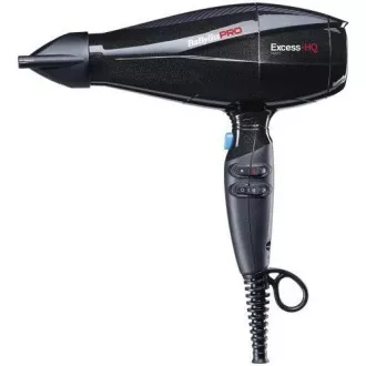 Babyliss PRO BAB6990IE Excess HQ Haartrockner, 2600 W, 2 Geschwindigkeiten, 3 Temperaturen, mit Konzentrator, schwarz