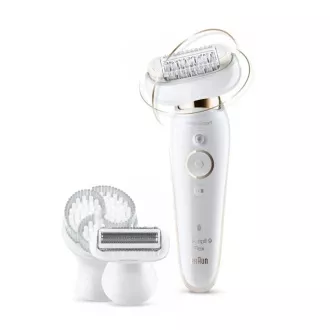 Braun Silk-épil 9 Flex SES 9030 3D-Epilierer, wasserdicht, SensoSmart Technologie, ergonomischer Griff, weiß/gold Braun Silk-épil 9 Flex SES 9030 3D-Epilierer, wasserdicht, SensoSmart Technologie, ergonomischer Griff, weiß/gold