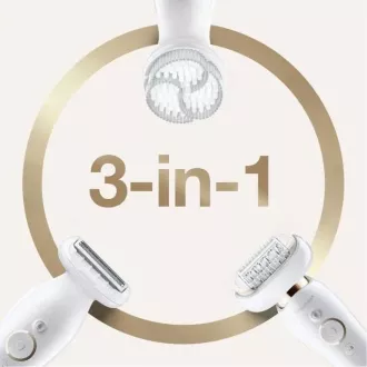 Braun Silk-épil 9 Flex SES 9030 3D-Epilierer, wasserdicht, SensoSmart Technologie, ergonomischer Griff, weiß/gold Braun Silk-épil 9 Flex SES 9030 3D-Epilierer, wasserdicht, SensoSmart Technologie, ergonomischer Griff, weiß/gold