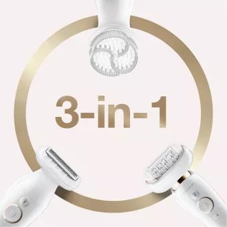 Braun Silk-épil 9 Flex SES 9030 3D-Epilierer, wasserdicht, SensoSmart Technologie, ergonomischer Griff, weiß/gold Braun Silk-épil 9 Flex SES 9030 3D-Epilierer, wasserdicht, SensoSmart Technologie, ergonomischer Griff, weiß/gold