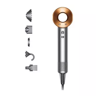 Dyson Supersonic HD07 Haartrockner, 1600 W, 3 Geschwindigkeiten, 4 Temperaturen, Schnellheizung, silber/kupfer Dyson Supersonic HD07 Haartrockner, 1600 W, 3 Geschwindigkeiten, 4 Temperaturen, Schnellheizung, silber/kupfer