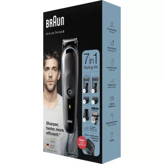 Braun Multigroomer 5 MGK5355 7in1 Bart- und Haartrimmer, 13x Längeneinstellung,   Gillette