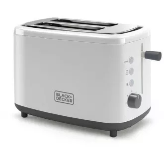 Black Decker BXTO820E Toaster, 820 W, 2 Toaster, Toasting Control, weiß Black Decker BXTO820E Toaster, 820 W, 2 Toaster, Toasting Control, weiß