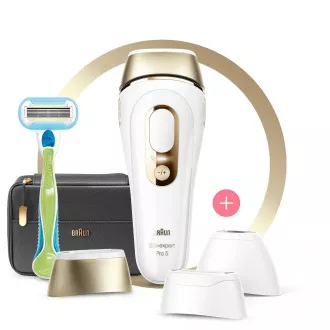 Braun Silk-expert Pro 5 PL5243 IPL-Epilierer, Gehäuse, Hauttonsensor, UV-Filter, 3 Köpfe