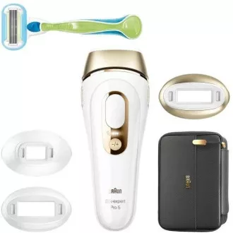 Braun Silk-expert Pro 5 PL5243 IPL-Epilierer, Gehäuse, Hauttonsensor, UV-Filter, 3 Köpfe