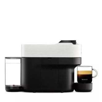 Krups Nespresso XN920110 Vertuo Pop Kapsel-Kaffeemaschine, 1500 W, Wi-Fi. Bluetooth, 4 Kaffeegrößen, weiß - Unverpackt