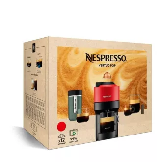 Krups Nespresso XN920110 Vertuo Pop Kapsel-Kaffeemaschine, 1500 W, Wi-Fi. Bluetooth, 4 Kaffeegrößen, weiß - Unverpackt