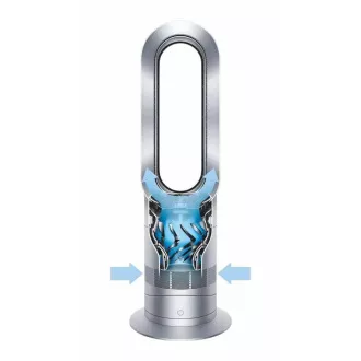 Dyson Hot Cool AM09 Ventilator, Bodenventilator, 2000 W, Display, lüfterlos, Fernbedienung, weiß und grau Dyson Hot Cool AM09 Ventilator, Bodenventilator, 2000 W, Display, lüfterlos, Fernbedienung, weiß und grau