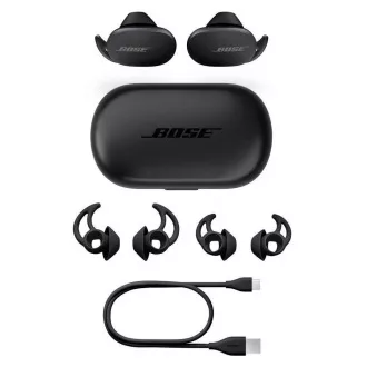 Bose QuietComfort Earbuds Wireless Headphones, True Wireless, IPX4, Touch Control, StayHear Technologie, Schwarz Bose QuietComfort Earbuds Wireless Headphones, True Wireless, IPX4, Touch Control, StayHear Technologie, Schwarz