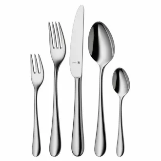 WMF Merit Besteck-Set, 30-teilig, Löffel, Gabel, Messer, Löffel, Dessertgabel, Edelstahl WMF Merit Besteck-Set, 30-teilig, Löffel, Gabel, Messer, Löffel, Dessertgabel, Edelstahl